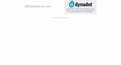 Desktop Screenshot of affiliatesitequick.com